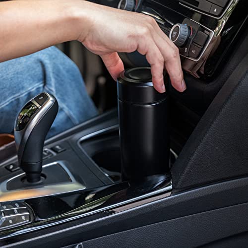 PARACITY Insulated Water Bottle, 15 oz Stainless Steel Black