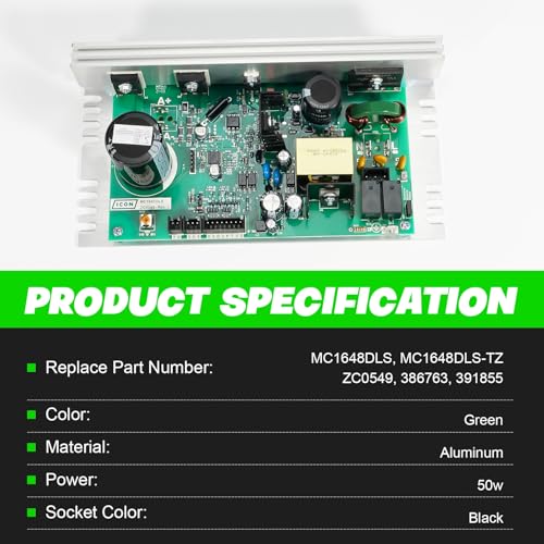 Treadmill Control Board - MC1648DLS 8 Pins Black Socket