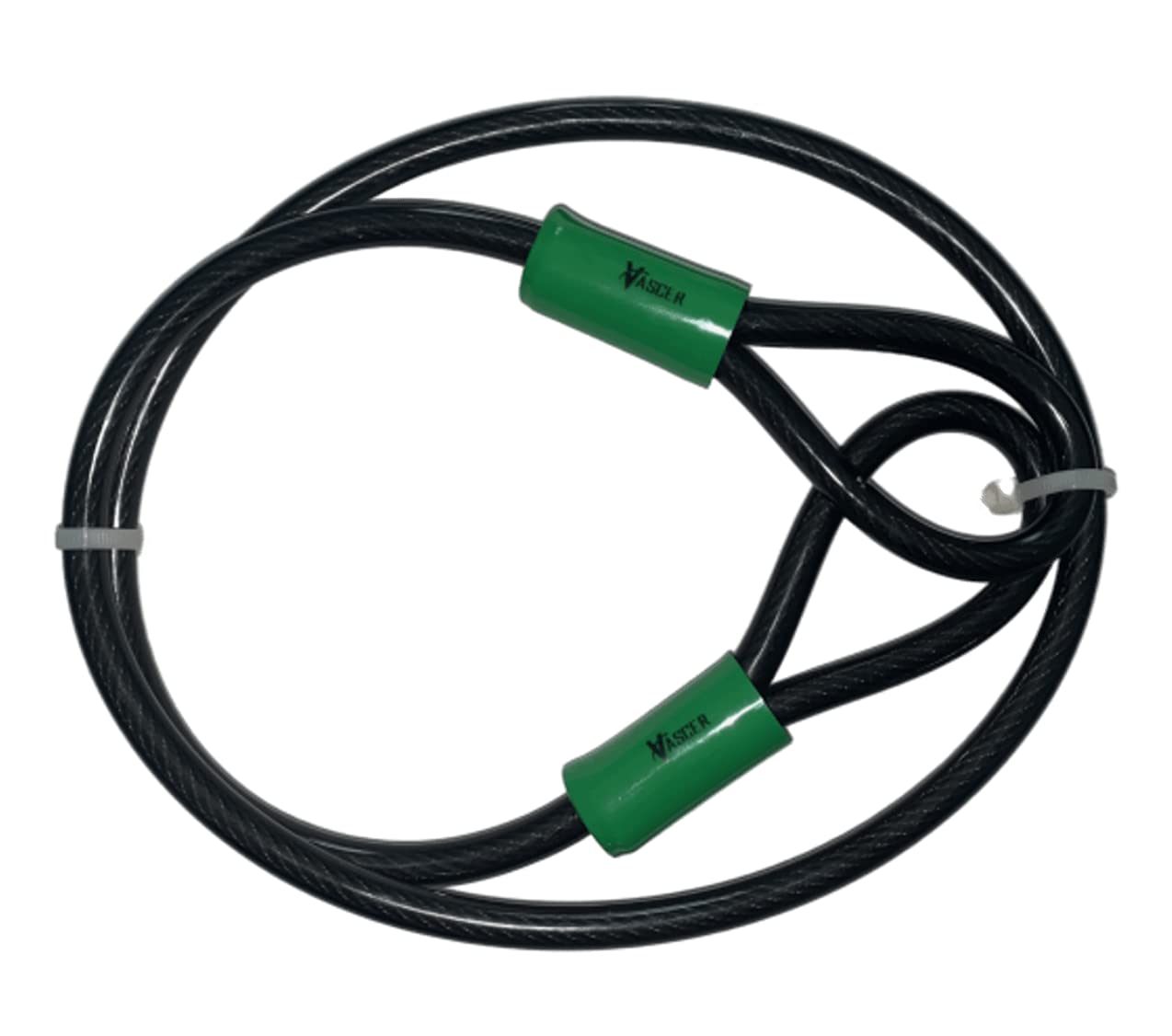 Bike Lock Cable 4ft Heavy Duty - Vascer Theft Deterrent Security Cable 3/8” Steel with Vinyl Coating, Looped Ends for Bicycle, U-Lock, Padlock Compatible