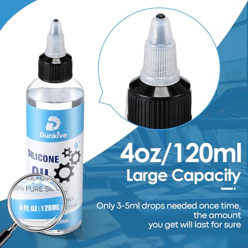 Treadmill Lubricant - 4oz Silicone Oil with 24inch Applicator