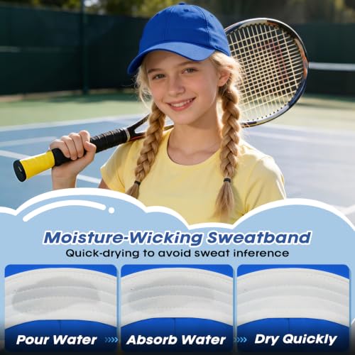 Sukeen Kids Baseball Cap Royal Blue Lightweight UPF 50+ Water-Resistant Youth Hat for Running Tennis Golf