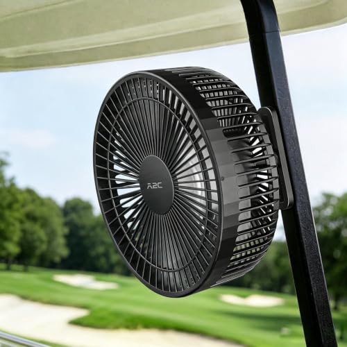 7.5" Rechargeable Golf Cart Fan with Magnetic Mount - 4 Speed Modes