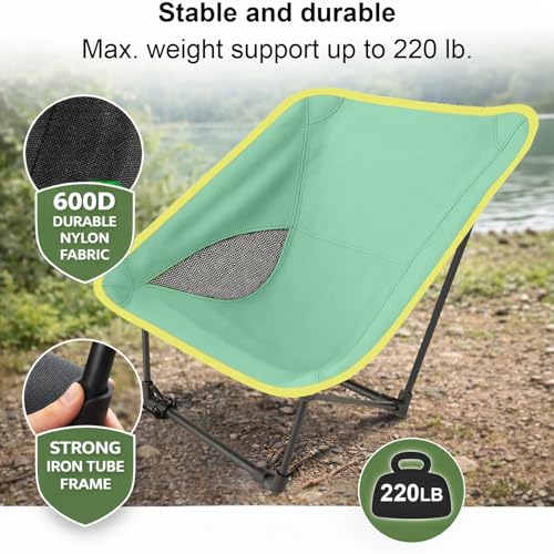 Portable Camping Chair Lightweight Foldable for Outdoor Travel & Hiking