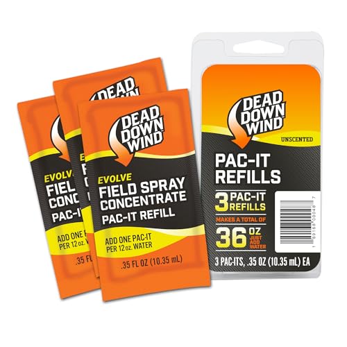 Scent Control Field Spray Refills - Unscented Hunting Spray (3 Pack)