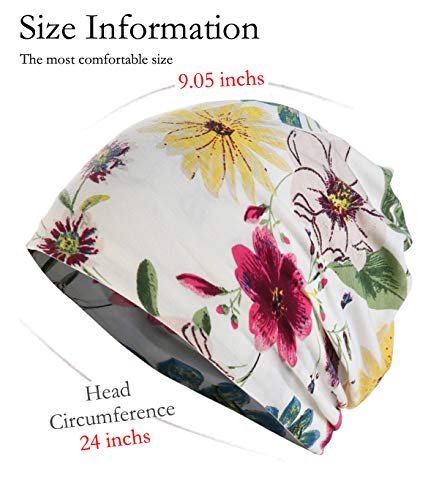 JarseHera Womens Slouchy Beanie Soft Chemo Headwear Breathable Cancer
