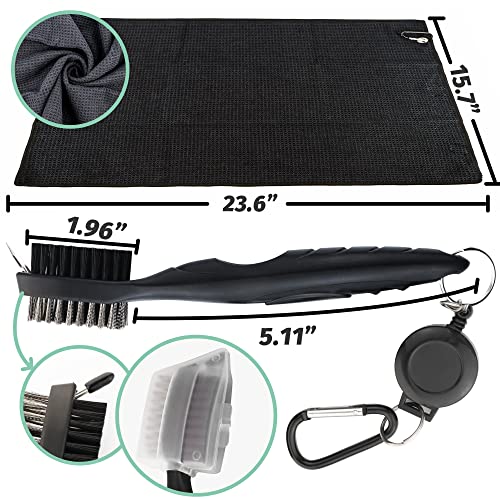 THE GOLFER STORE 29-IN-1 Golf Essentials Kit with Club Brush, Towel, Balls & Markers