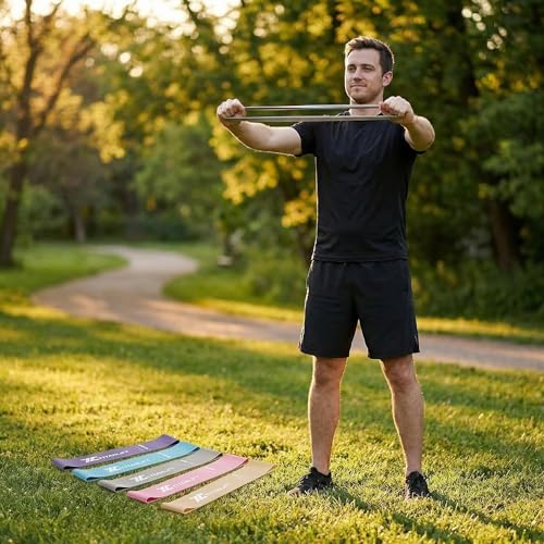 Elastic Loop Resistance Bands for Strength Training - Pink