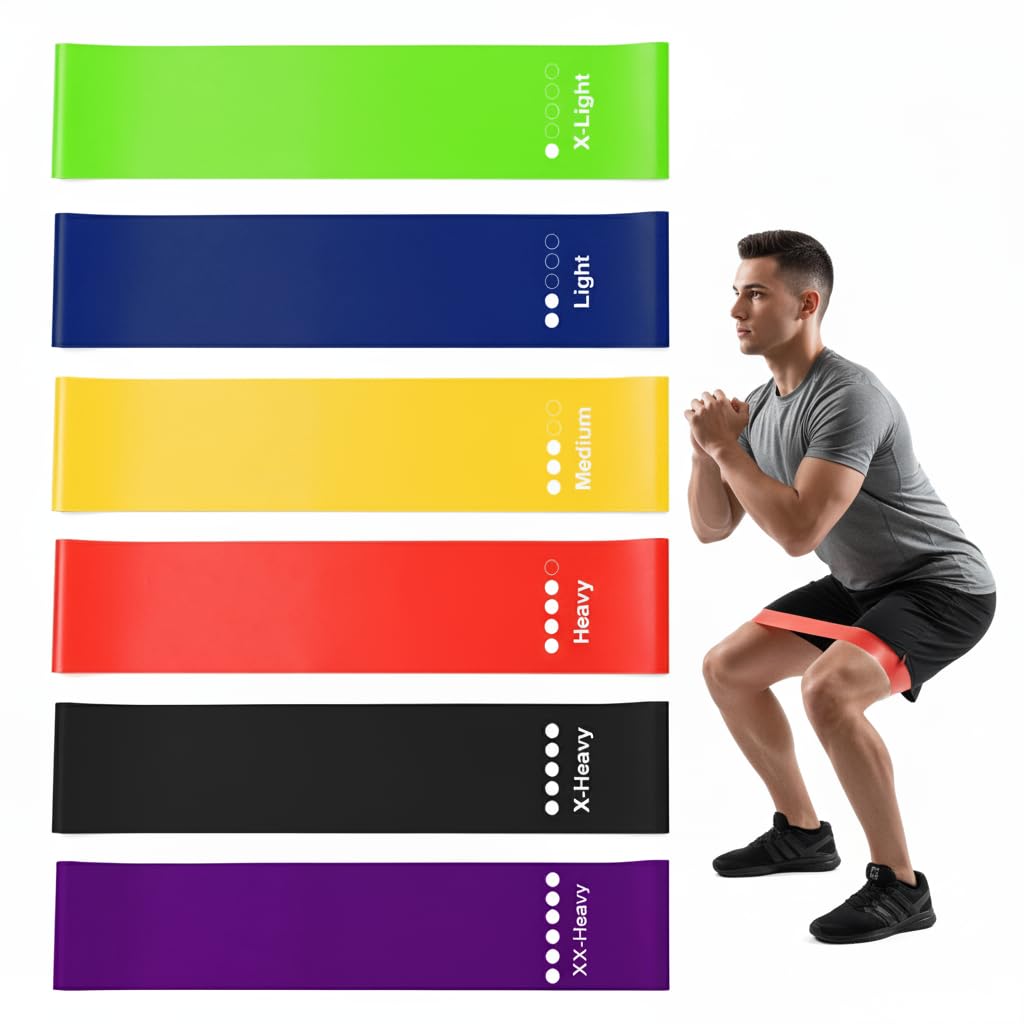 Exercise Resistance Bands for Fitness Training - Set of 6