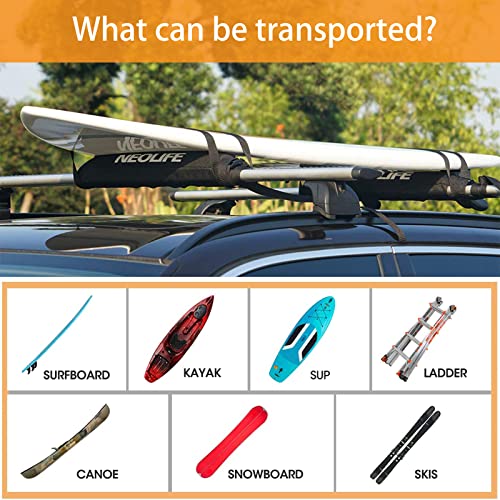 Soft Roof Rack Pads for Surfboards, SUP & Snowboards - 28 Inch