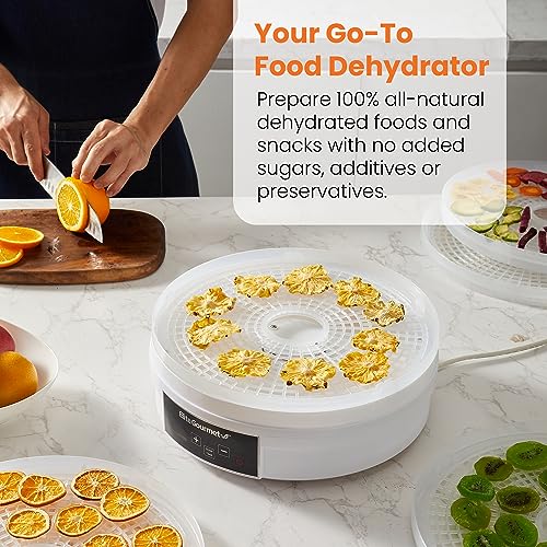 Elite Gourmet Digital Food Dehydrator with 5 Trays, 48-Hour Timer
