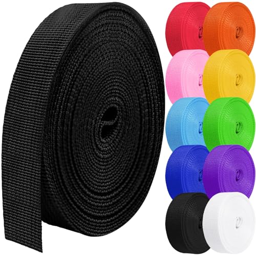 Polypropylene Webbing Strap 1.5 Inch x 5 Yards - Black