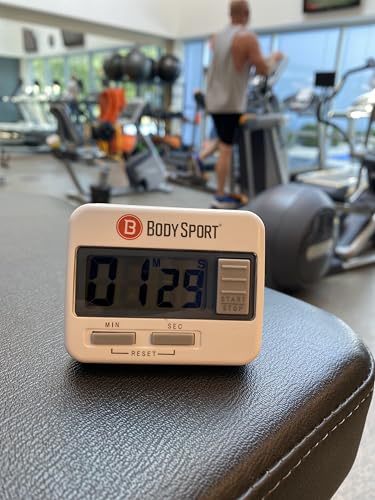 Digital Timer Stopwatch for Fitness & Exercise - Battery Operated
