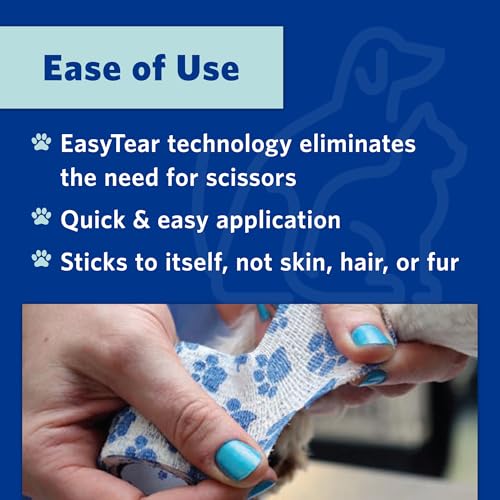 OVIK Health PetFlex Paw Pack – Flexible Self-Adhering Elastic Bandage