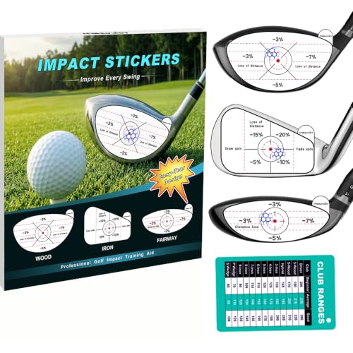 HighlyJoy Right-Handed Golf Impact Tape for Irons, Woods & Fairways - 180 Pcs