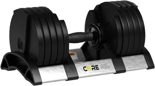 Core Fitness® Adjustable Dumbbell Weight Set - Versatile Home Gym Equipment | Compact Design