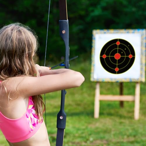 NYEONHRT 3" Shooting Targets 250 Pcs Fluorescent Yellow Self-Adhesive Reactive Target Sheets