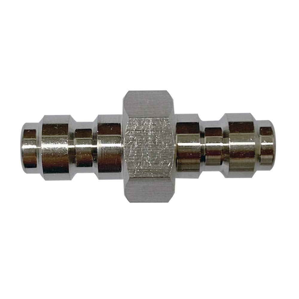 HMKUGO 3PCS Double Male Quick-Disconnect Coupling Adapter, Stainless Steel Air Fill Station Tool Fittings, Universal Double Male Fill Nipple for PCP Foster Paintball Airsoft Air Gun Tool