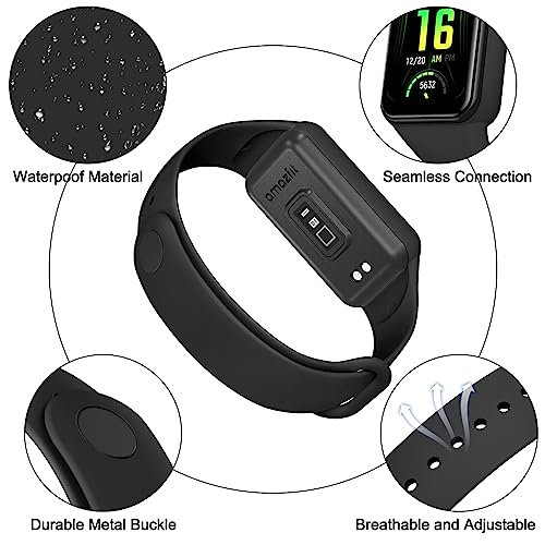 TPU Replacement Bands for Amazfit Band 7 - Black, Blue, Green