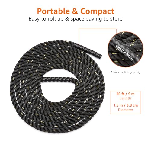 Battle Rope for Home Gym - 1.5 Inch x 30 Feet