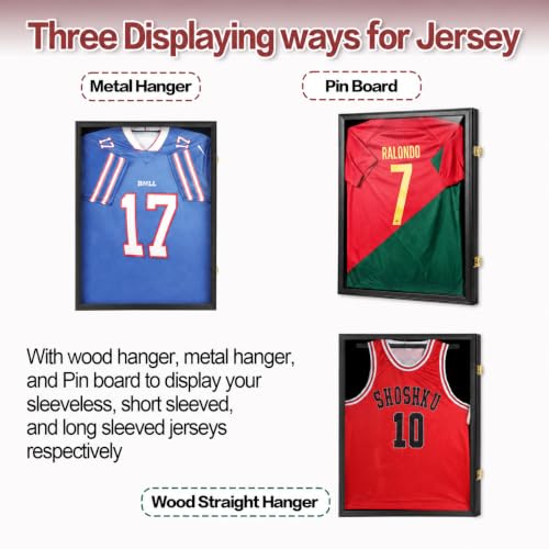 Jersey Shadow Box Frame with UV Protection & Hangers