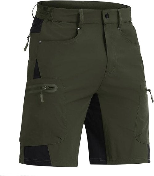 CRYSULLY Men's Hiking Cargo Shorts - Lightweight, Quick-Dry Design | 5 Pockets for Convenience
