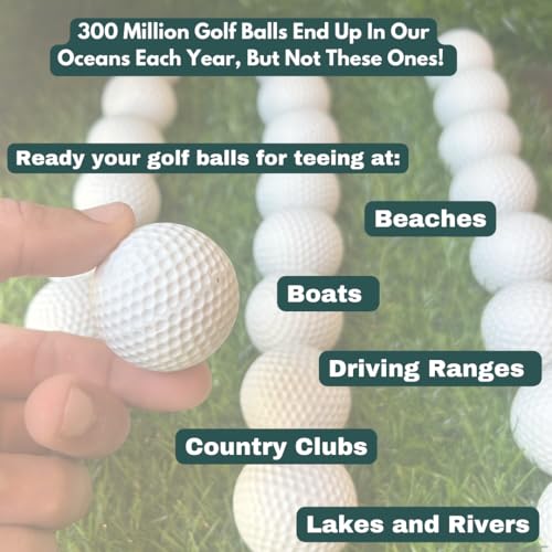 Biodegradable Water-Soluble Golf Balls Eco-Friendly Practice & Lakeside Play