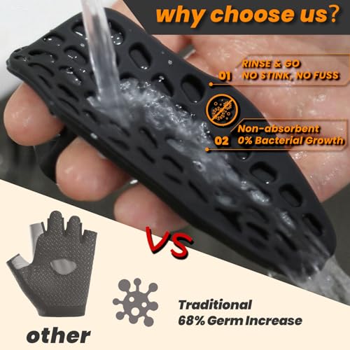 Non-Slip Weight Lifting Grips - 2-Pair Callus Guard Gloves