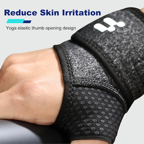 Fitomo Black Right Carpal Tunnel Wrist Brace with Soft Thumb Opening - Support & Pain Relief