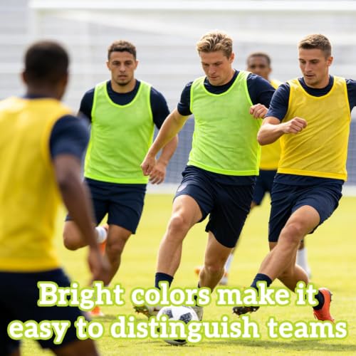 Lightweight Mesh Scrimmage Vests for Youth & Adult Teams - 6/12 Pack