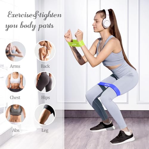5-Level Resistance Loop Bands Set for Strength Training & Pilates - Assorted