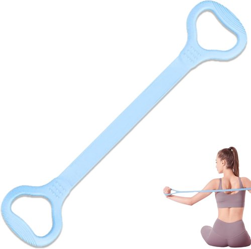 LEZER Figure 8 Resistance Band - Versatile Fitness Elastic Rope for Arms, Back, Chest & Shoulders | Ideal for Yoga & Pilates