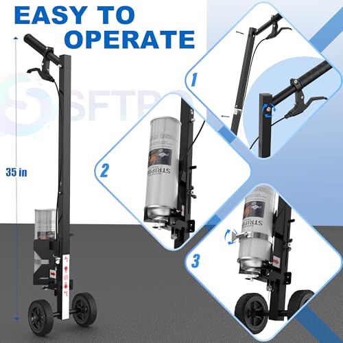 Industrial Two-Wheel Striping Paint Wand - 35" Adjustable Width