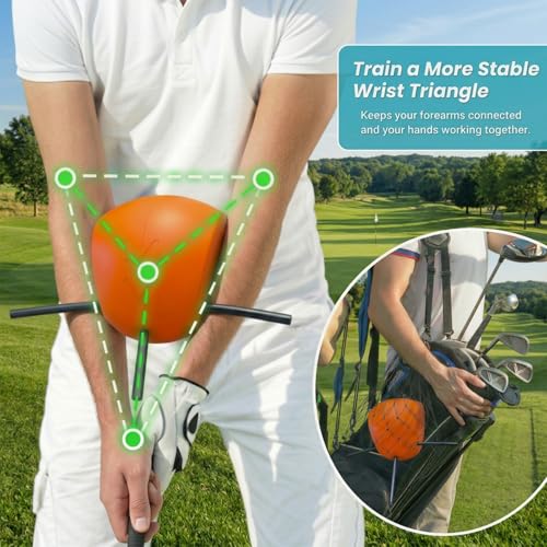 Golf Swing Trainer Connector for Posture & Arm Alignment - All Skill Levels