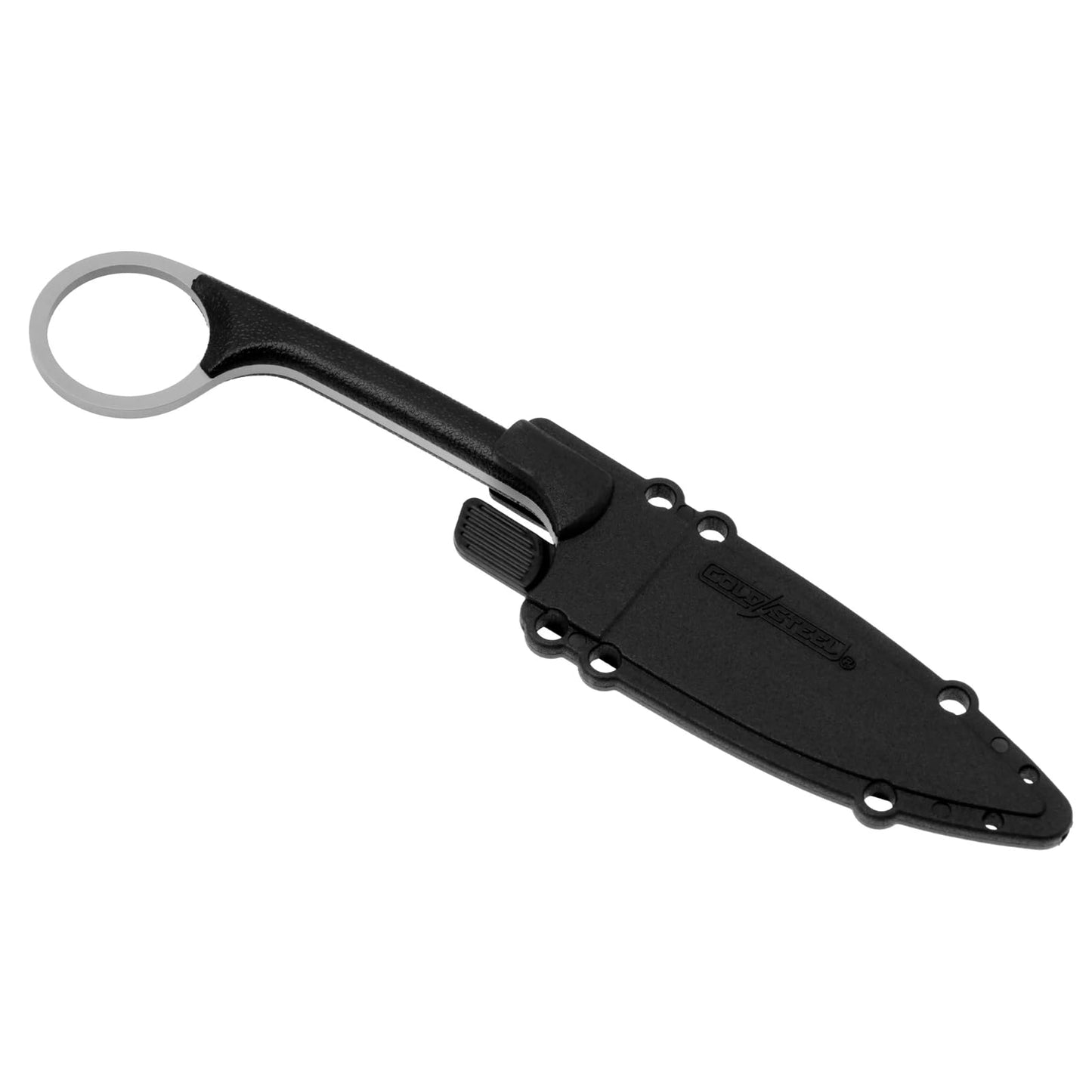 Cold Steel Bird & Game 3.5" Lightweight Durable Japanese AUS8A Stainless Steel Fixed Blade Drop Point Outdoor Hunting Neck Knife, Resistant Secure-Ex Sheath