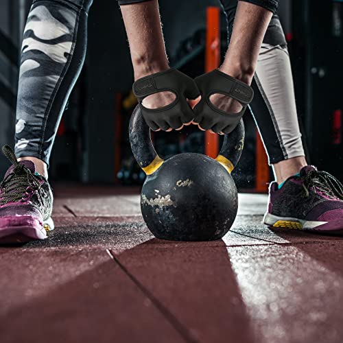 Weight Lifting Gloves for Men & Women - Black, Medium Size