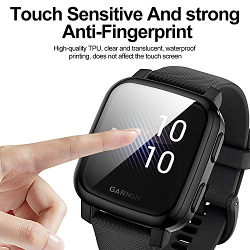 Garmin Venu Sq Screen Protector Case - 3-Pack Clear TPU Bumper Cover