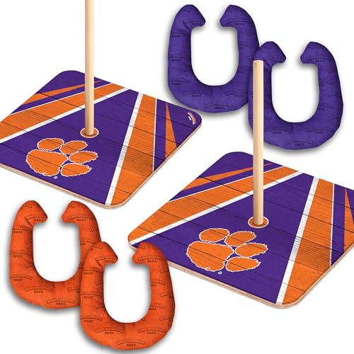 Clemson Tigers Horseshoe Bags Game Set - One Size
