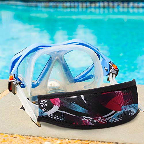 Neoprene Dive Mask Strap Cover - 3 Pack for Snorkeling & Diving