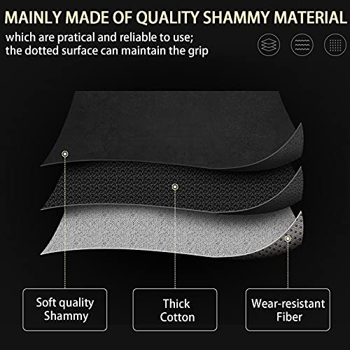 Microfiber Bowling Ball Towel - 10x8 Inch Shammy Pad, Black