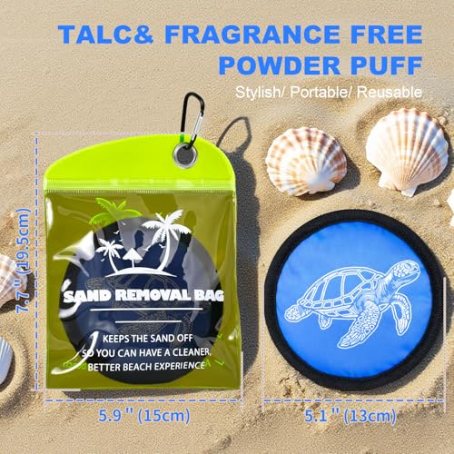 Beach Sand Remover Bag - Talc-Free & Unscented, Travel Ready