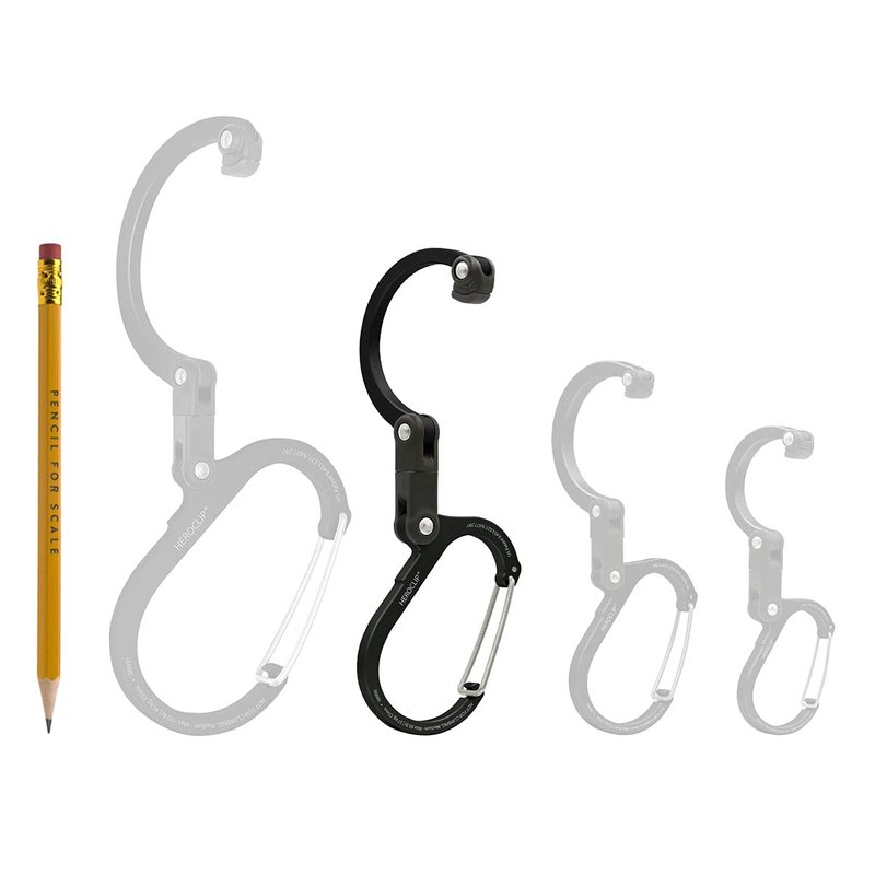 GEAR AID HEROCLIP Carabiner Gear Clip and Hook (Medium) for Camping, Backpack, and Garage Organization, Forest Green