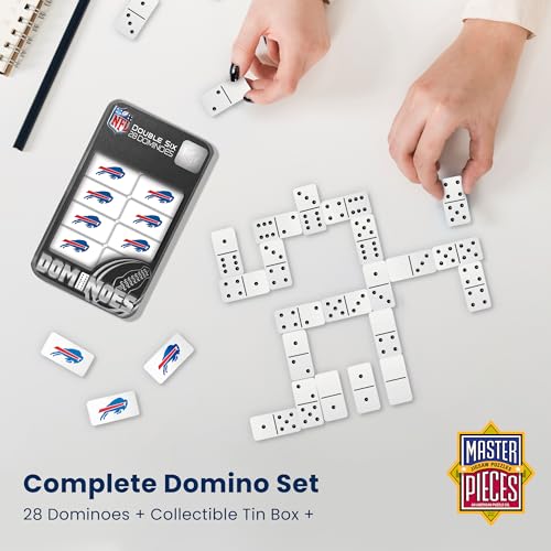 Dallas Cowboys Dominoes Game - 28 Piece Set in Collectible Tin