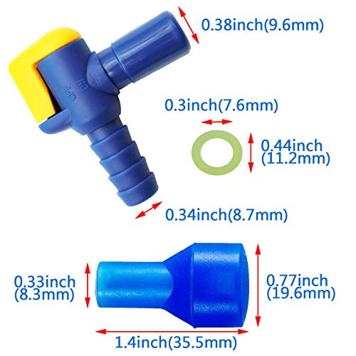 Bite Valve Replacement Mouthpiece for Hydration Pack - Blue