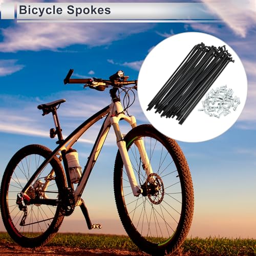 RATCHROLL Bike Spokes 12G 127mm Length with 5" Variation - Black Carbon Steel 36 pcs