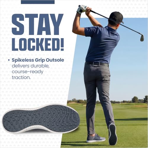 Max 2 Rover Golf Shoes for Men - Slip-in, Grey
