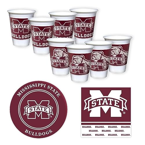 Mississippi State Bulldogs Party Supplies Set for 16 Guests