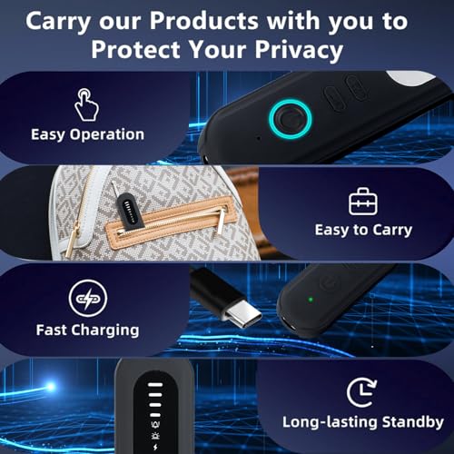 2025 New Multi-Function Hidden Camera Detectors and Bug Detector,GPS Hidden Camera Detector, Rf Wireless Signal Scanner, Camera Detector for Hotels, Home, Office etc.