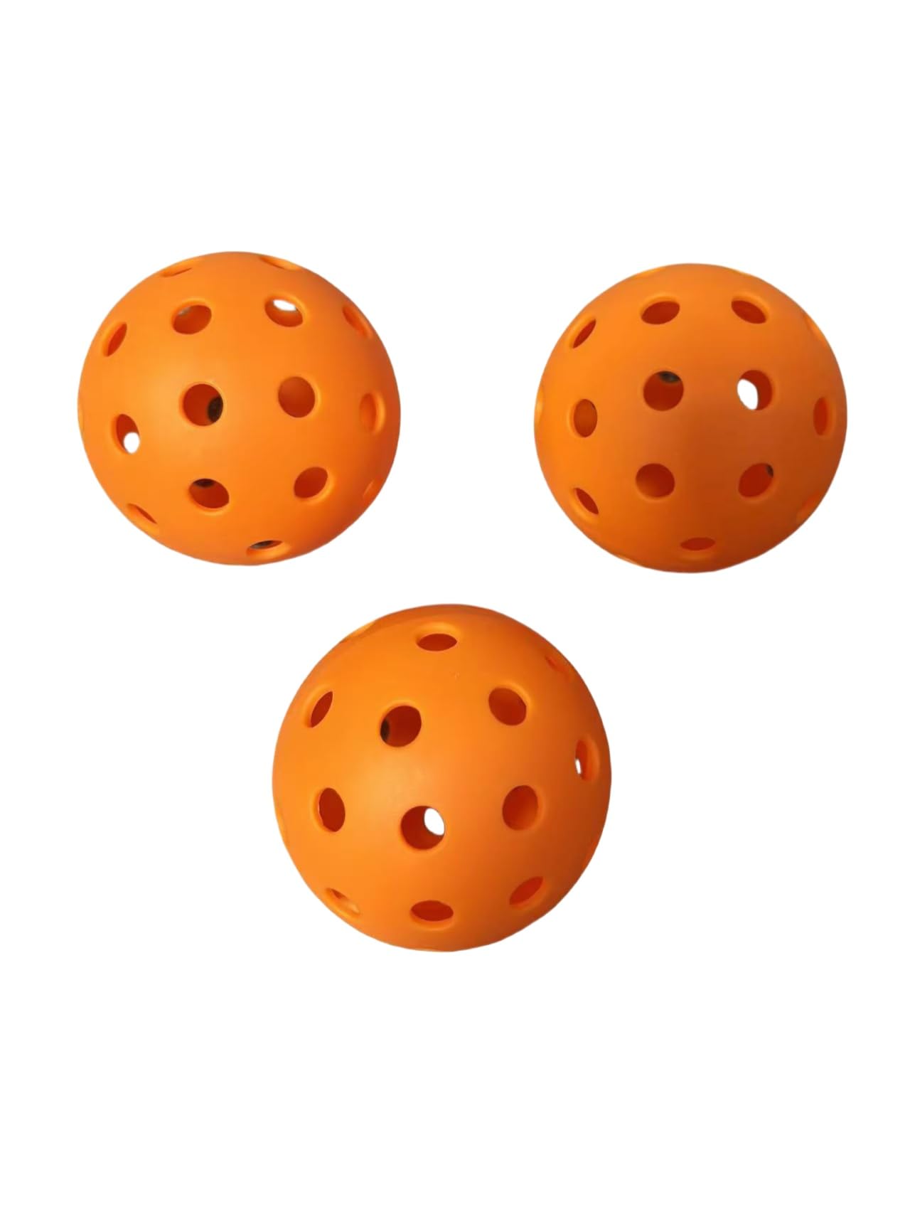 VisnzvLux 4-Pack Orange X-40 Pickleball Balls 74mm Diameter 40 Holes Outdoor Pickleball Ball