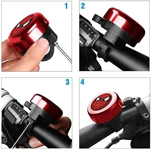 Bike Bell for Kids Boys Toddlers,Spiderman Spider man Aluminum