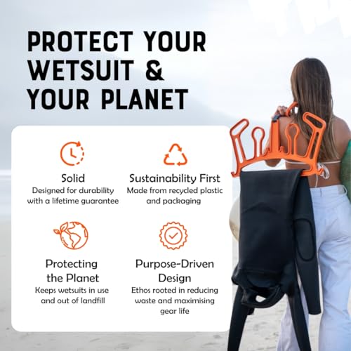 C-Monsta V2 Orange Wetsuit Hanger - Quick Drying Heavy Duty Gear Organizer
